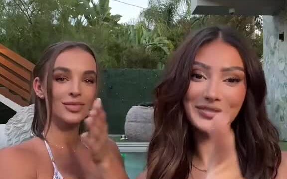 Francesca Farago!!! Have fun with Her friend in Pool New Video Leakd