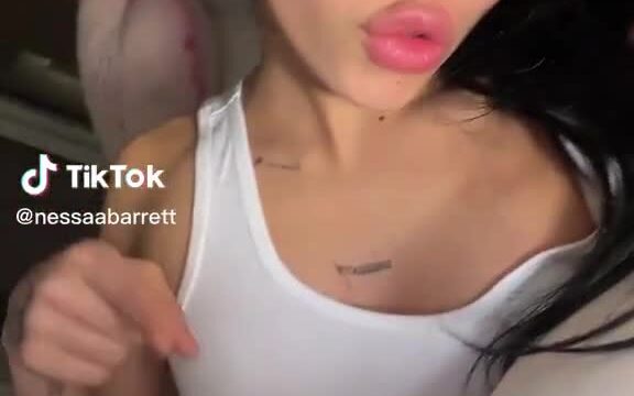 Nessa Barrett sexy on bed…